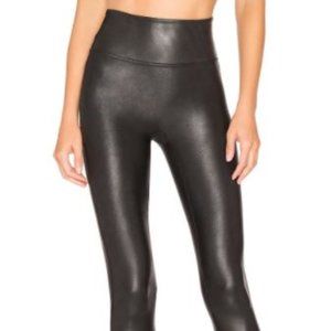 Black Leather Spanx Leggings